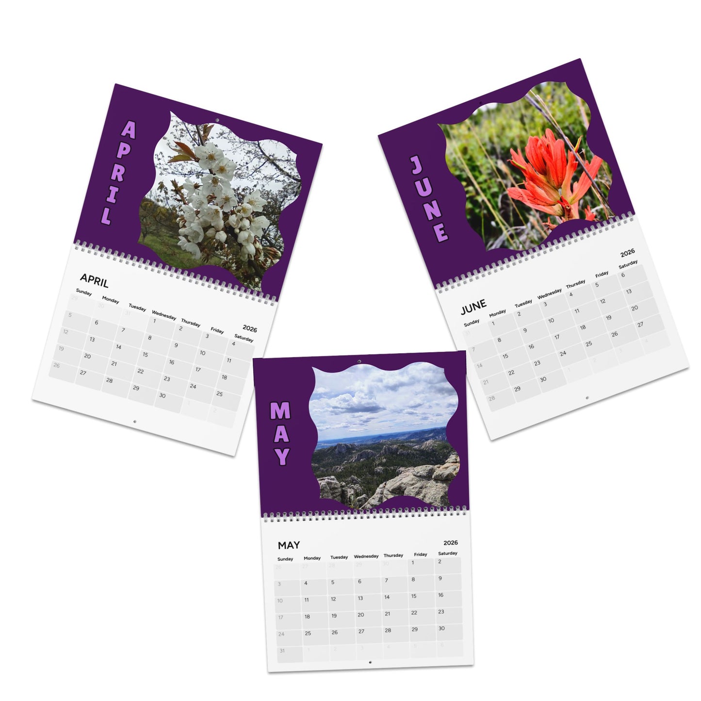 2026 Wall Calendar — Scenic Nature Photography Calendar