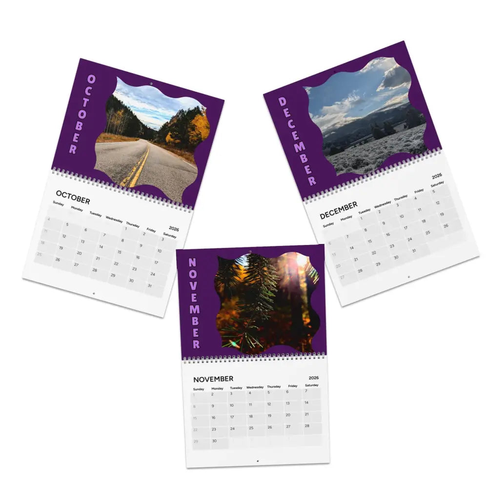2026 Wall Calendar — Scenic Nature Photography Calendar 10.8’’ x 8.4’’ / Semi Glossy Calendar