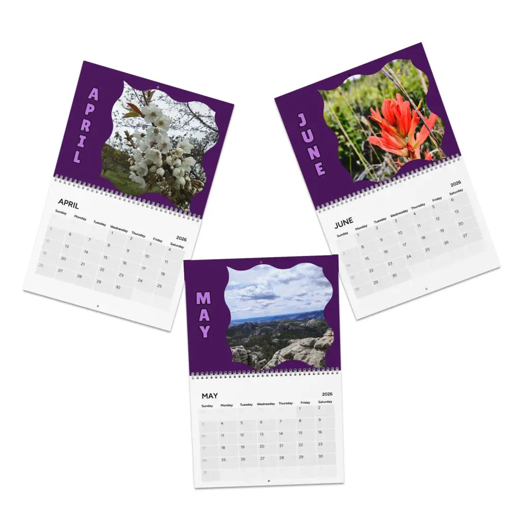 2026 Wall Calendar — Scenic Nature Photography Calendar 10.8’’ x 8.4’’ / Semi Glossy Calendar