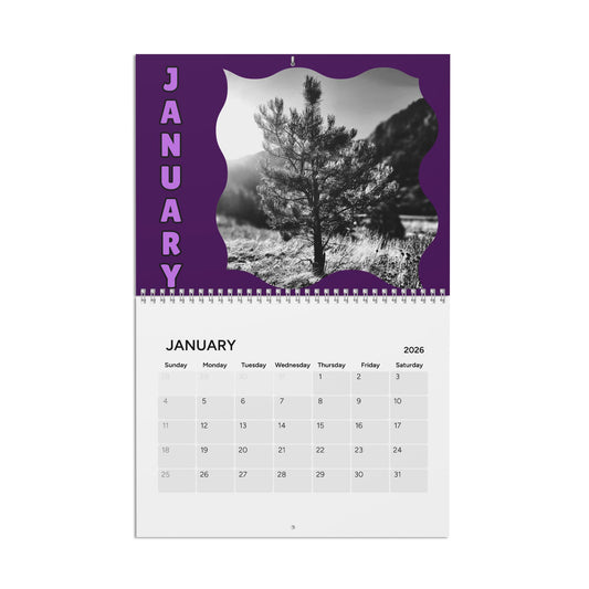 2026 Wall Calendar — Scenic Nature Photography Calendar