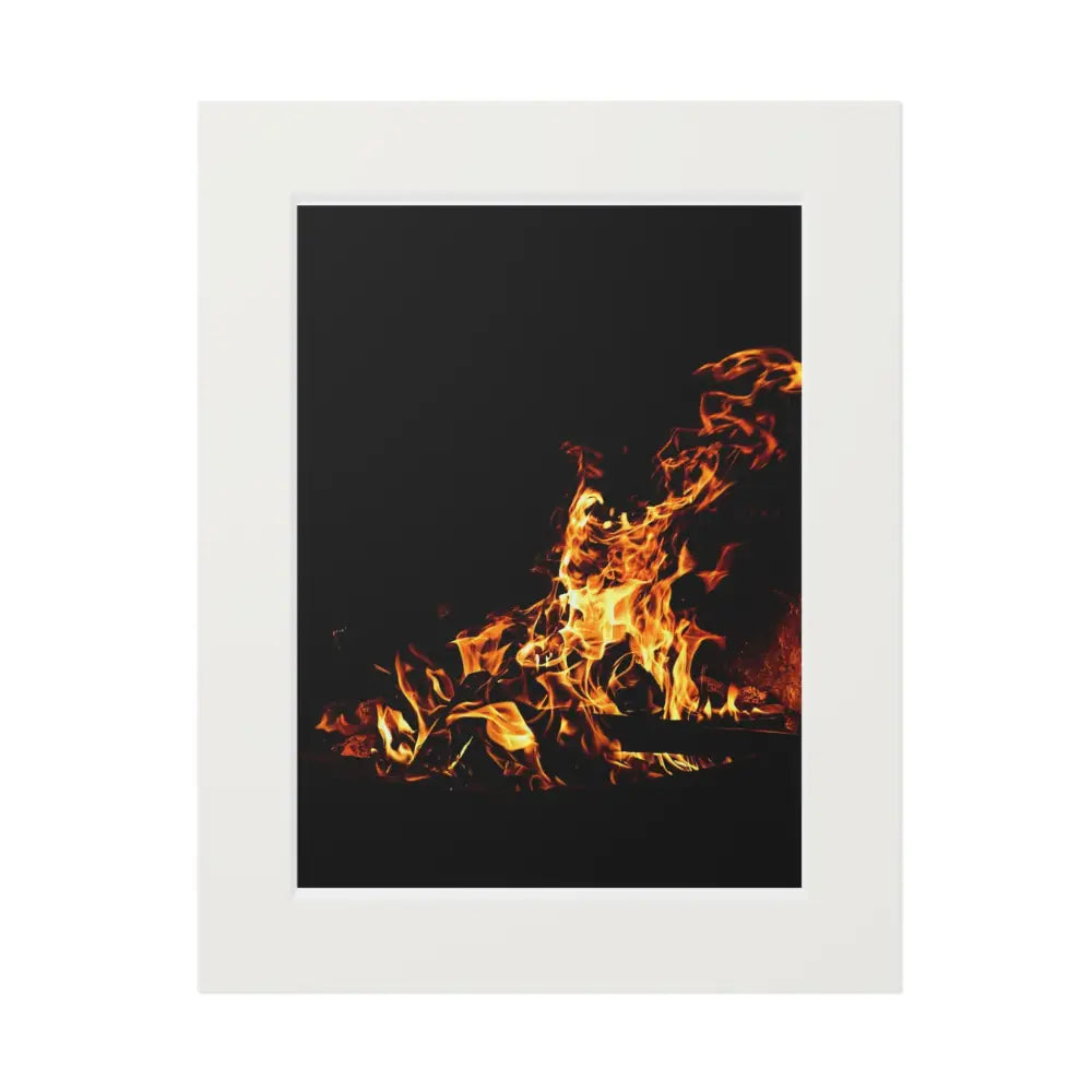 The Ember’s Embrace - Photography Art Print 11″ x 14″ (Vertical) / White Home Decor