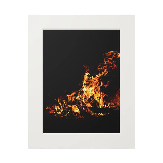 The Ember’s Embrace - Photography Art Print 16’’ x 20’’ (Vertical) / White Home Decor